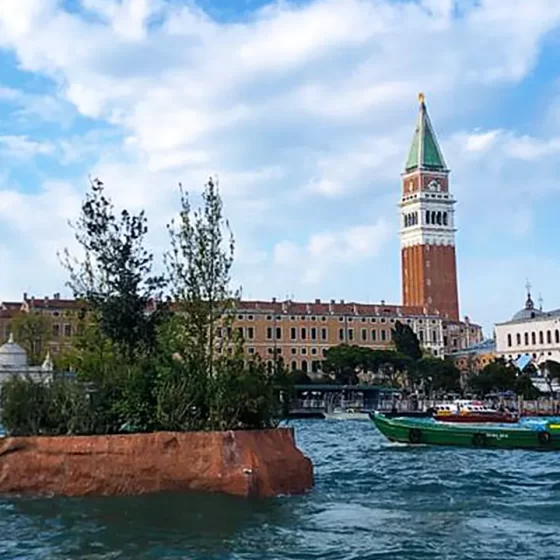 A floating forest in Venice: Galla installation by A. Nachtailer